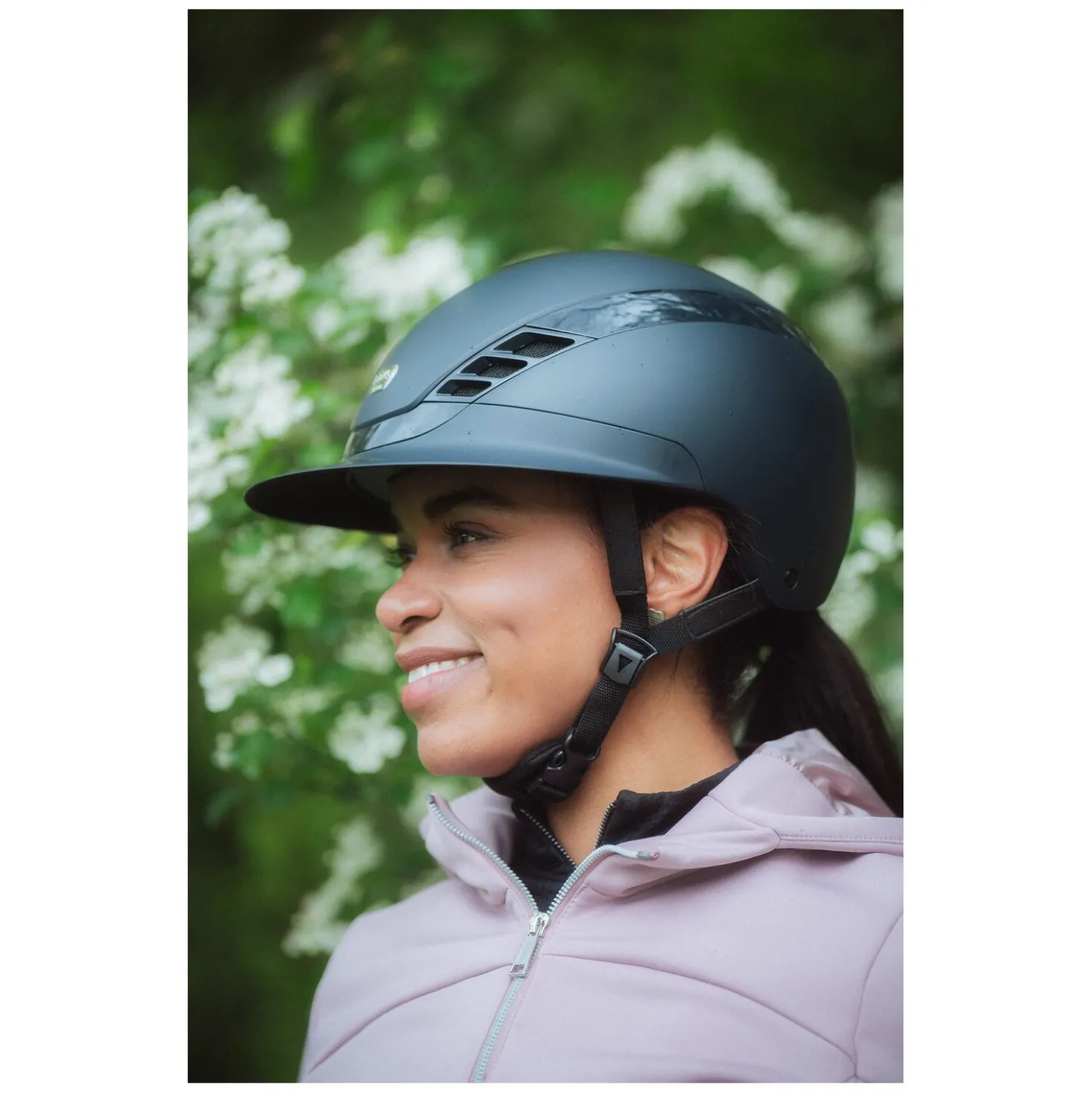 ABUS PIKEUR Reithelm AirLuxe Pure Long Visor