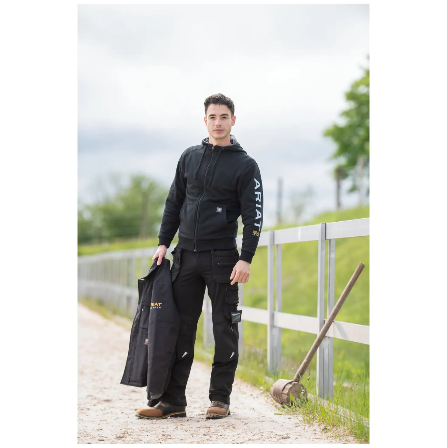 ARIAT MNS Rebar DuraCanvas Sherpa-Lined Coat