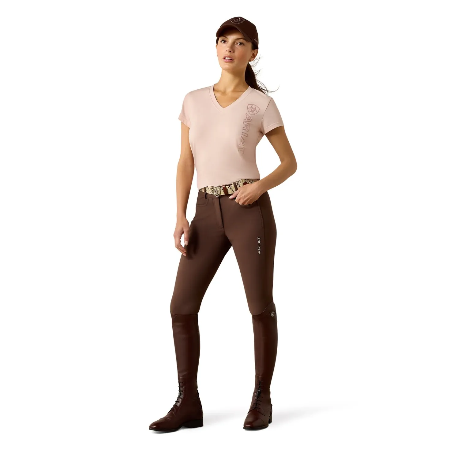ARIAT T-Shirt Vertical-Logo Tee für Damen