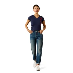 ARIAT T-Shirt Vertical-Logo Tee für Damen