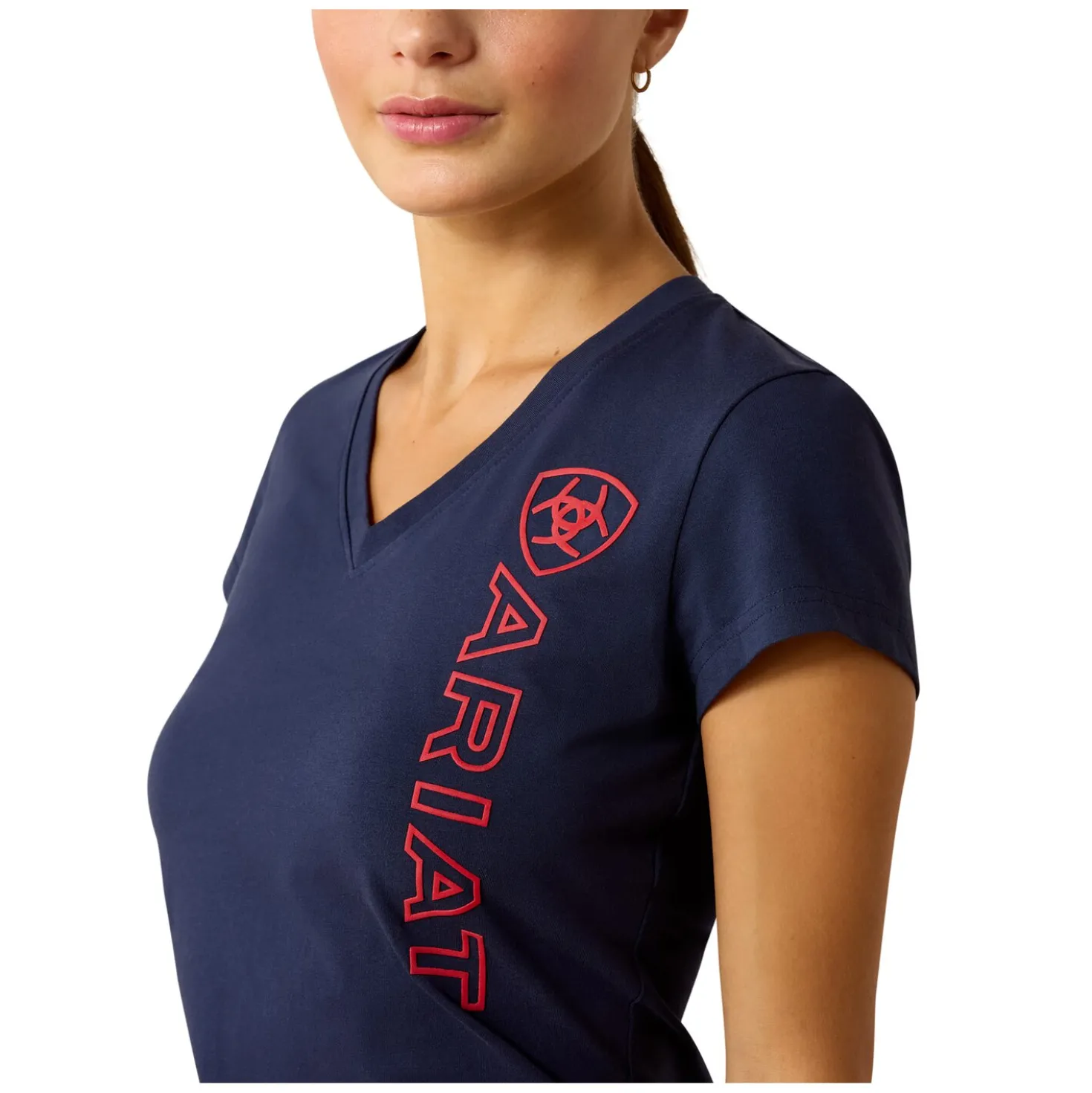 ARIAT T-Shirt Vertical-Logo Tee für Damen