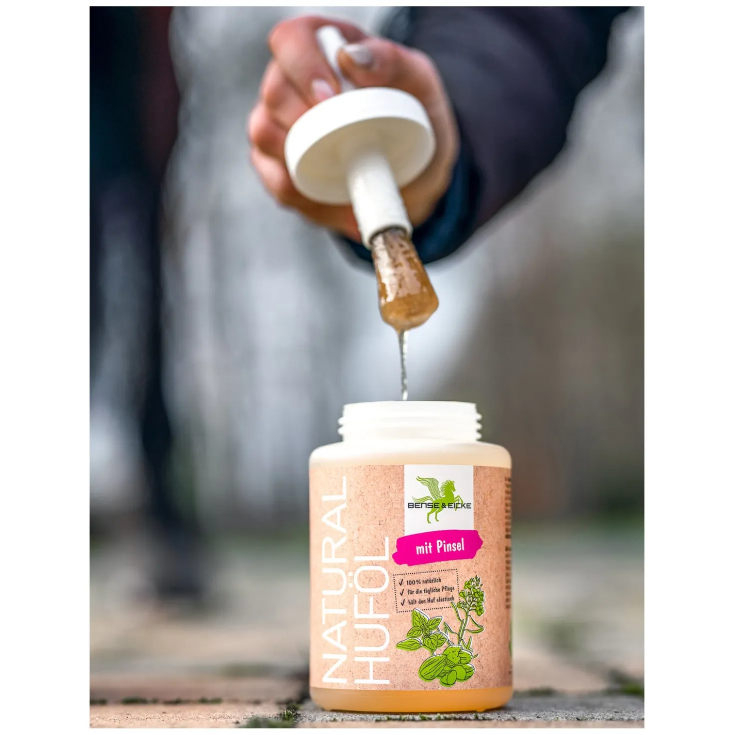 BENSE & EICKE Natural Huföl mit Pinsel