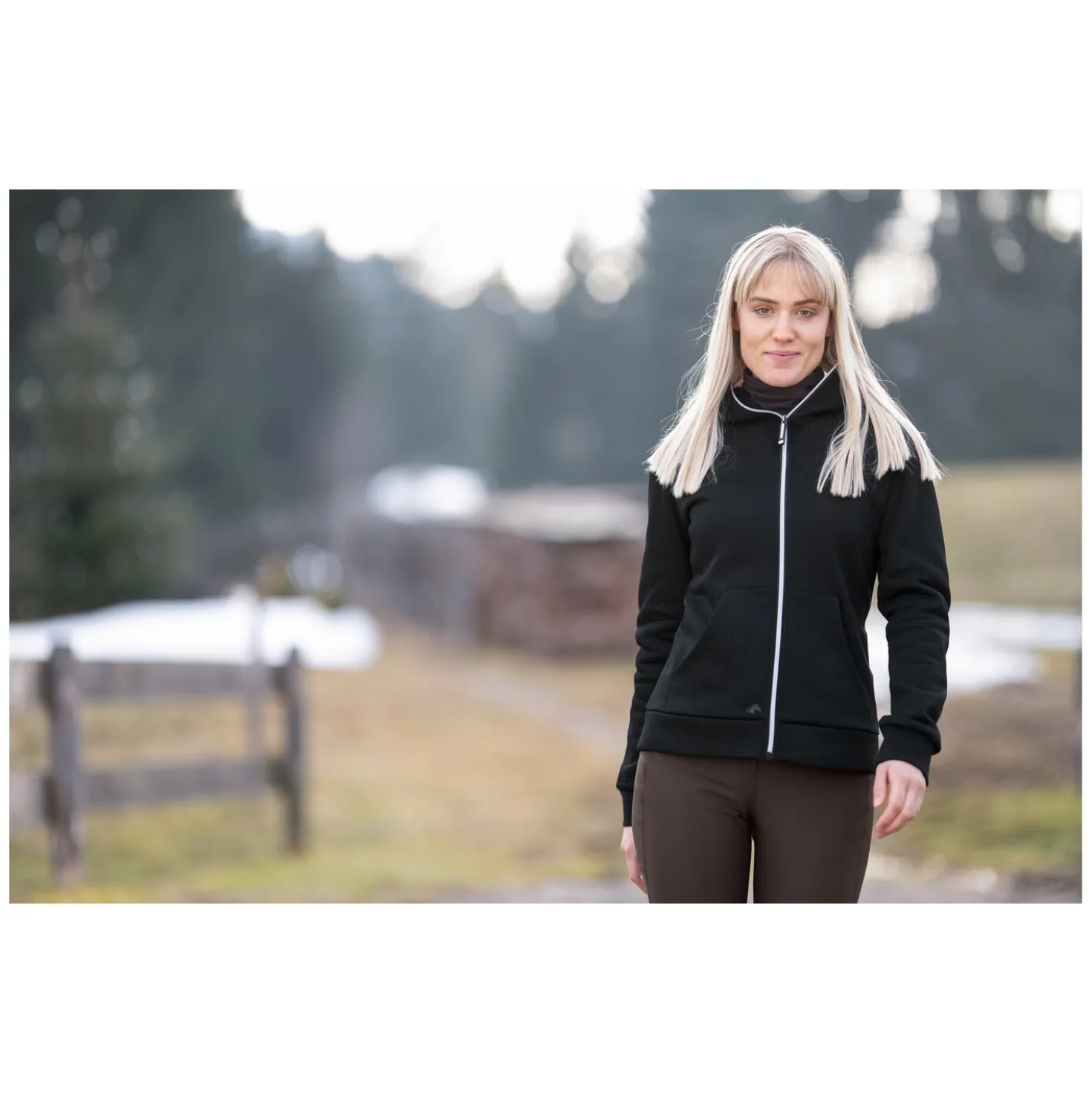 black forest Sweatjacke mit hohem Kragen