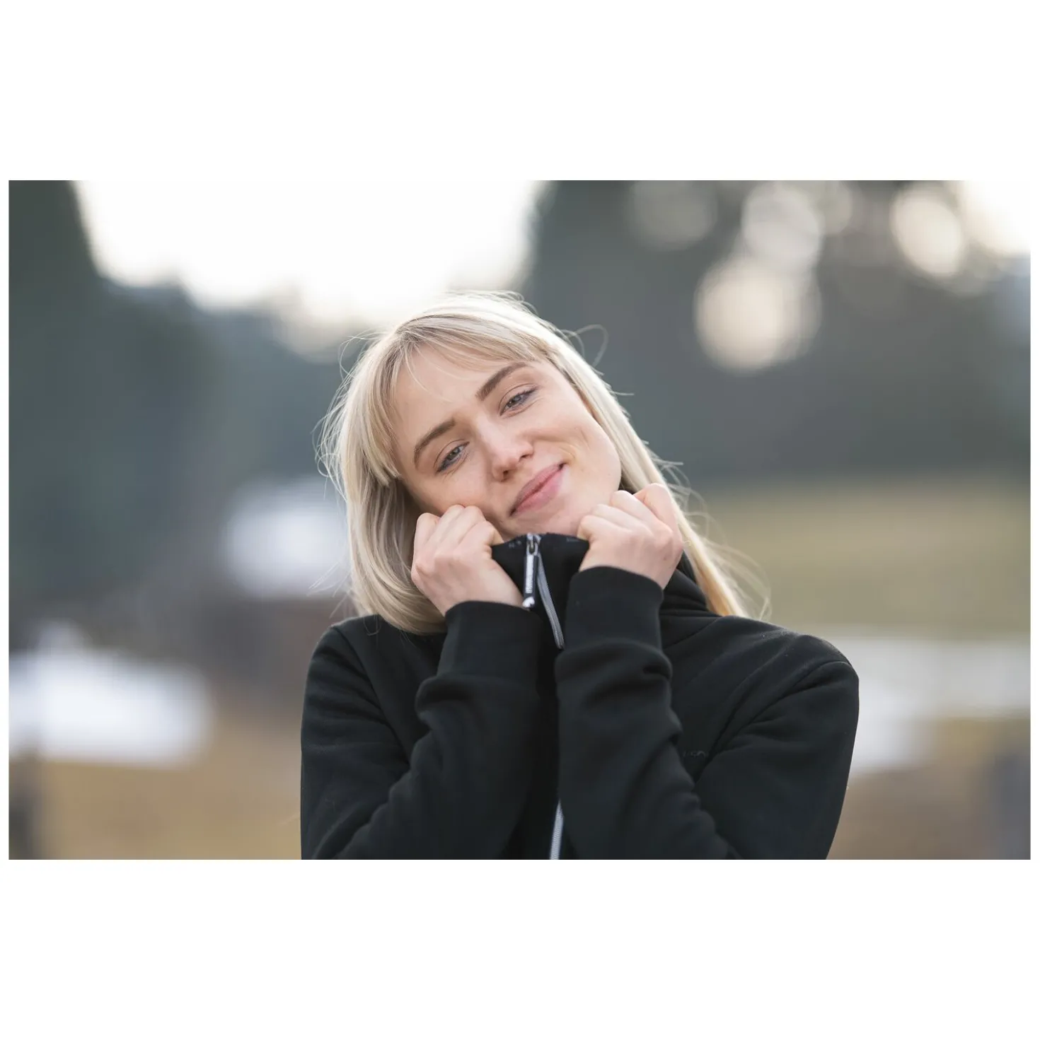 black forest Sweatjacke mit hohem Kragen