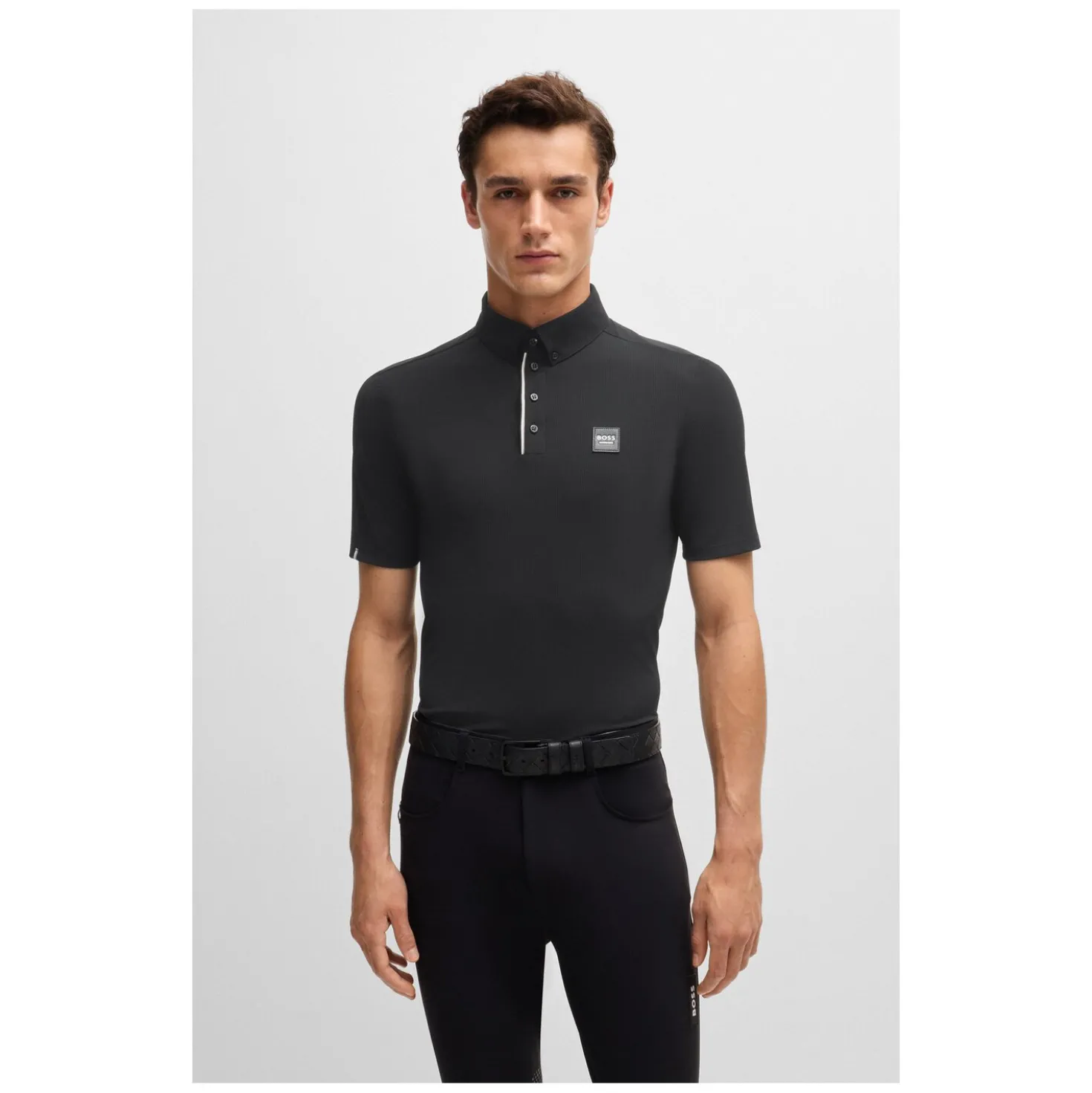 BOSS EQUESTRIAN Trainings Shirt Stripes Matt