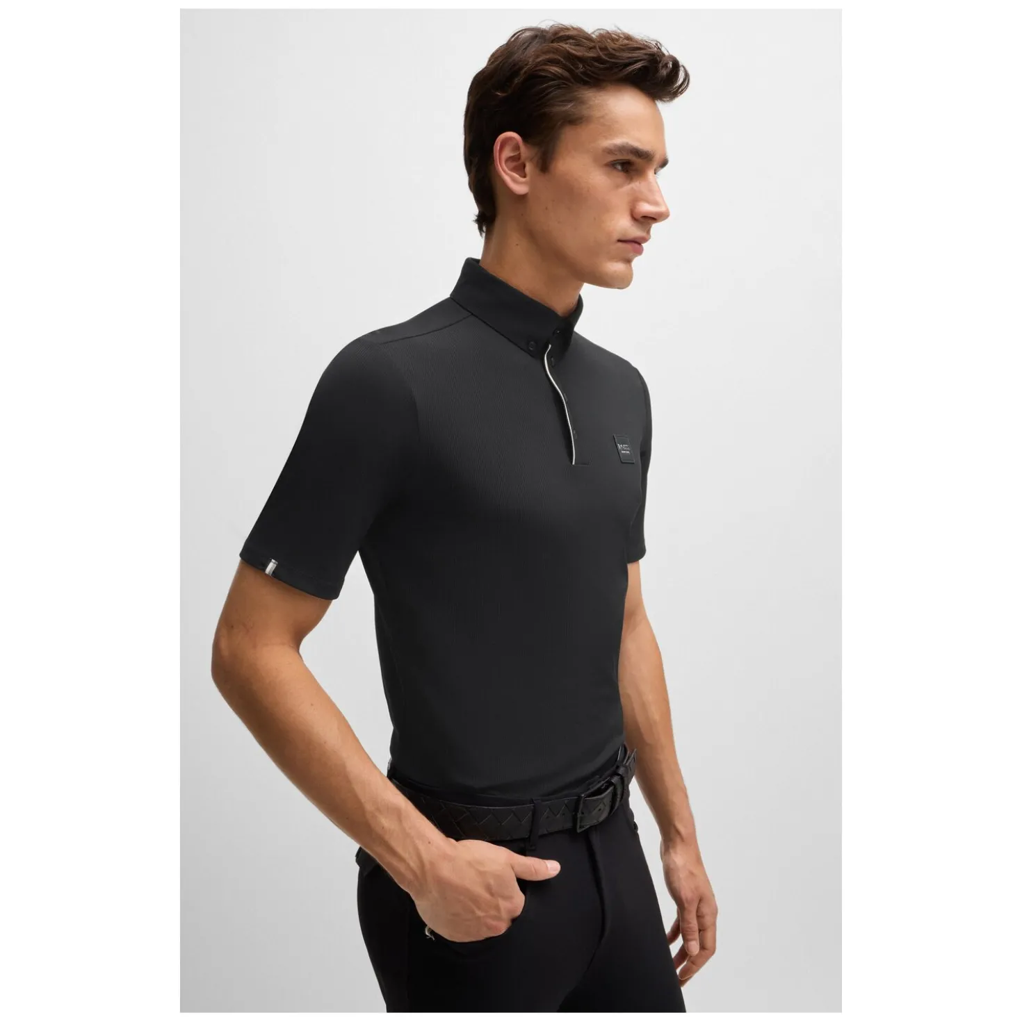 BOSS EQUESTRIAN Trainings Shirt Stripes Matt