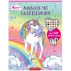 COPPENRATH Malblock mit Glitzersteinen Einhorn-Paradies