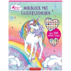 COPPENRATH Malblock mit Glitzersteinen Einhorn-Paradies