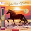 COPPENRATH Metallic-Malen mit Bicolor-Buntstifte Pferdefreunde
