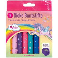DIE SPIEGELBURG Dicke Buntstifte Einhorn-Paradies