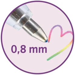DIE SPIEGELBURG Gelstift mit Regenbogenmuster Einhorn-Paradies