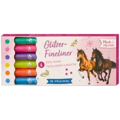 DIE SPIEGELBURG Glitzer-Fineliner Pferdefreunde