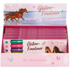 DIE SPIEGELBURG Glitzer-Fineliner Pferdefreunde