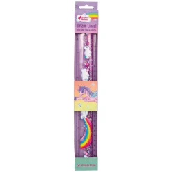 DIE SPIEGELBURG Glitzer-Lineal Einhorn Paradies