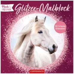 DIE SPIEGELBURG Glitzer-Malblock Pferde FREUNDE