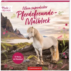 DIE SPIEGELBURG Mein superdicker Malblock Pferdefreunde