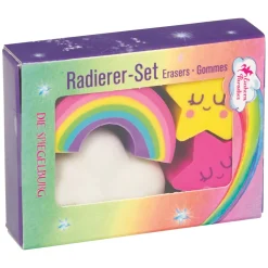 DIE SPIEGELBURG Radierer-Set Einhorn-Paradies