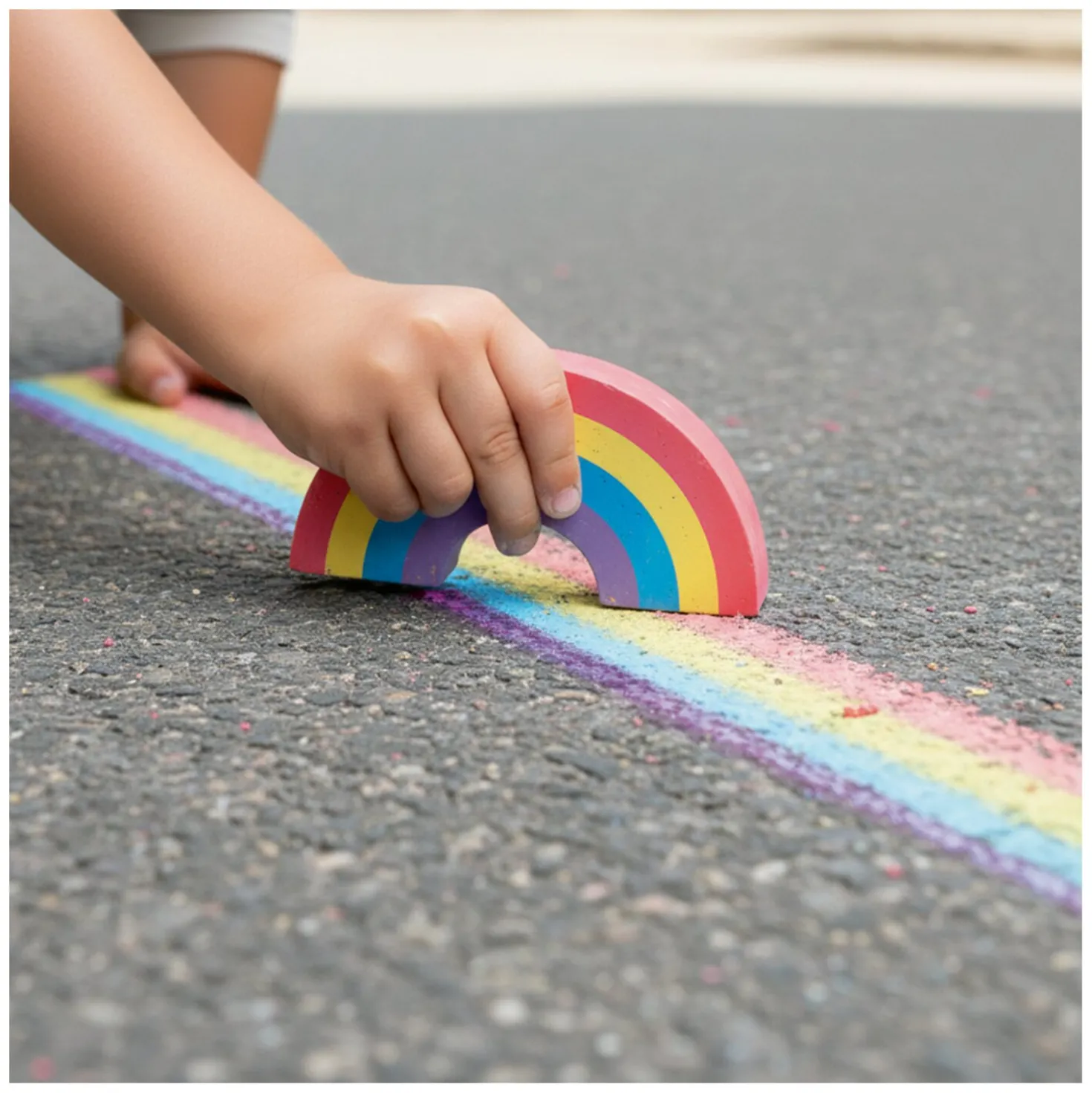 DIE SPIEGELBURG Straßenmalkreide Regenbogen Einhorn-Paradies