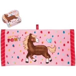 DIE SPIEGELBURG Zauberhandtuch Mein kleiner Ponyhof