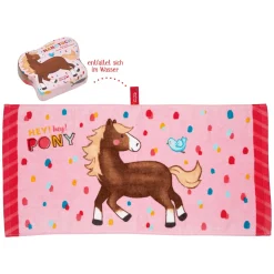 DIE SPIEGELBURG Zauberhandtuch Mein kleiner Ponyhof