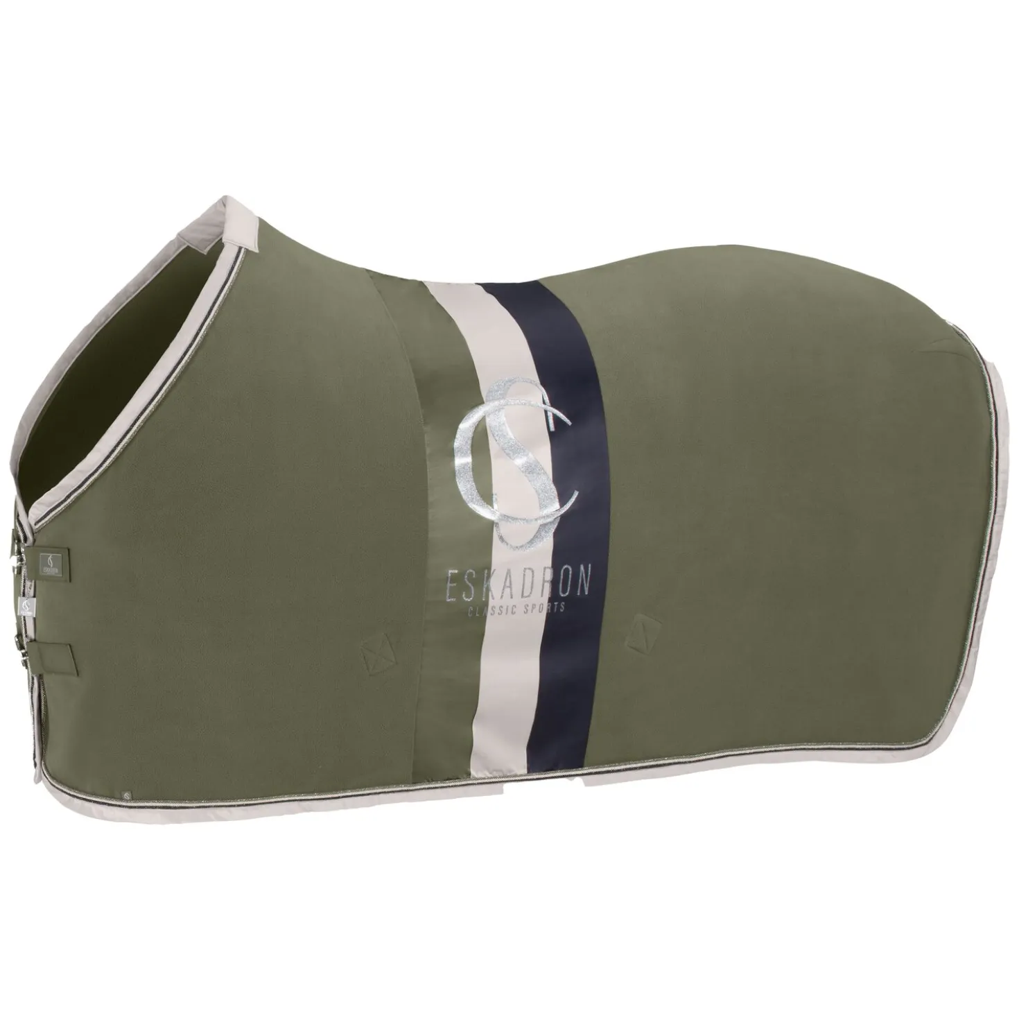 ESKADRON Classic Sports Abschwitzdecke Fleece Stripes
