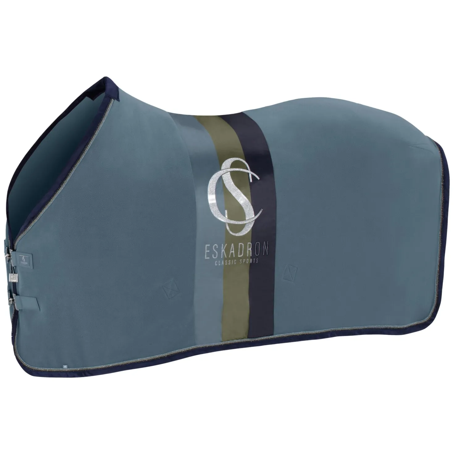 ESKADRON Classic Sports Abschwitzdecke Fleece Stripes