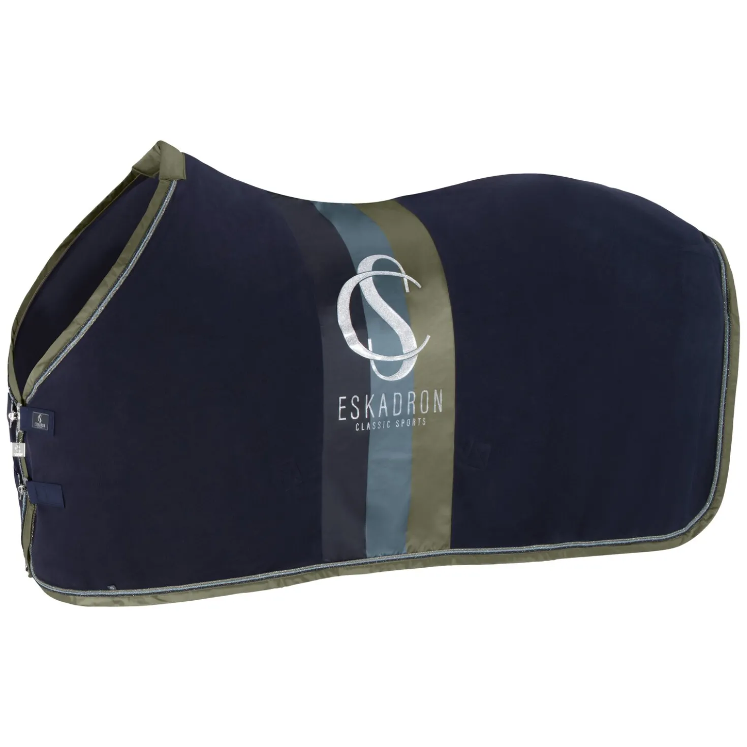 ESKADRON Classic Sports Abschwitzdecke Fleece Stripes