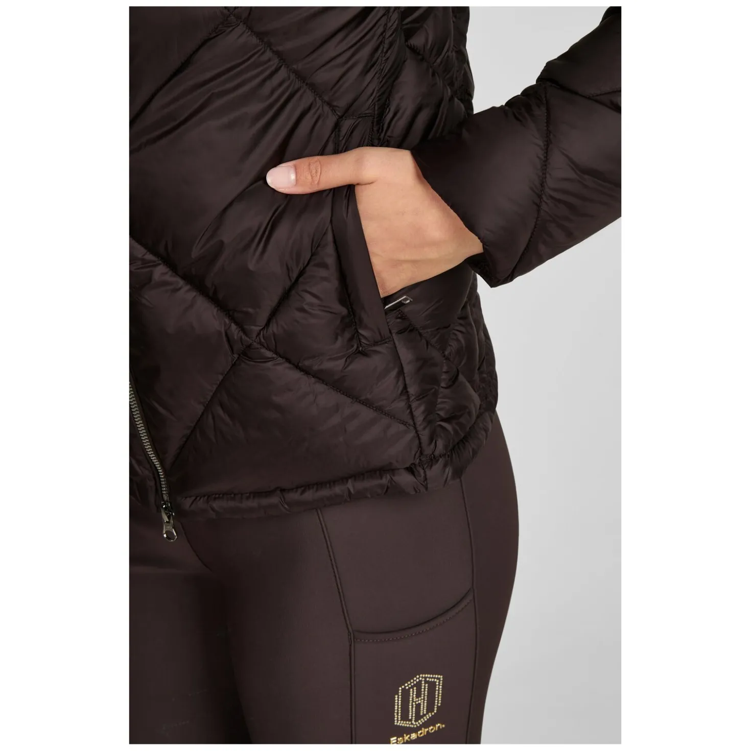 ESKADRON Heritage Steppjacke in Glanzoptik