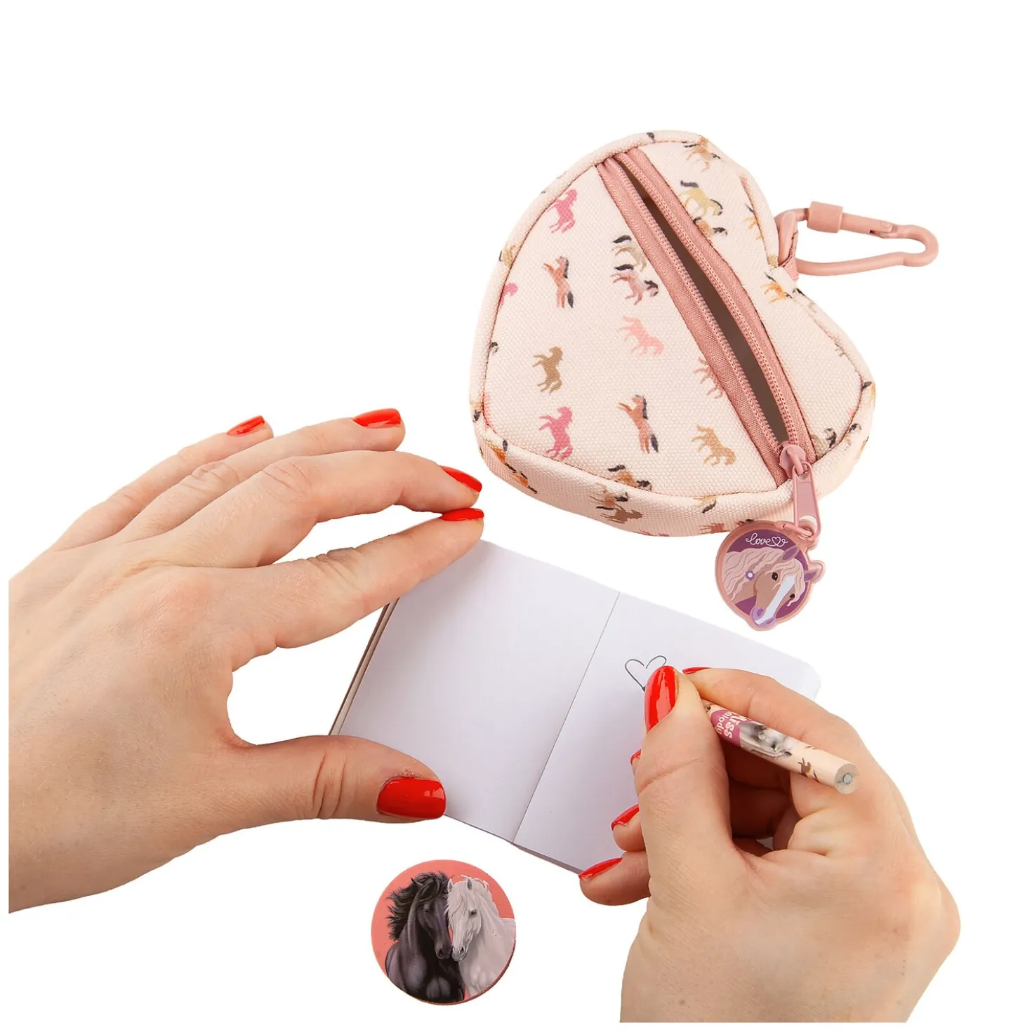 Miss Melody Herztasche mit Schreibset