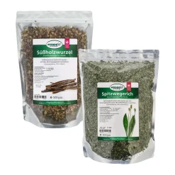 PFERDEfit by Loesdau Set Atemwege - Spitzwegerich und Süßholz