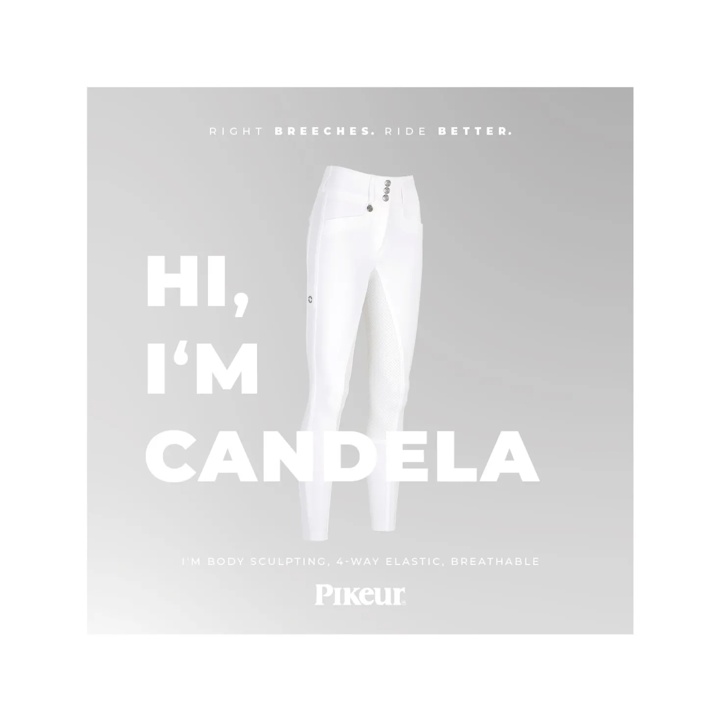 PIKEUR Highwaist Gesäßeinsatz-Reithose New Candela FFL