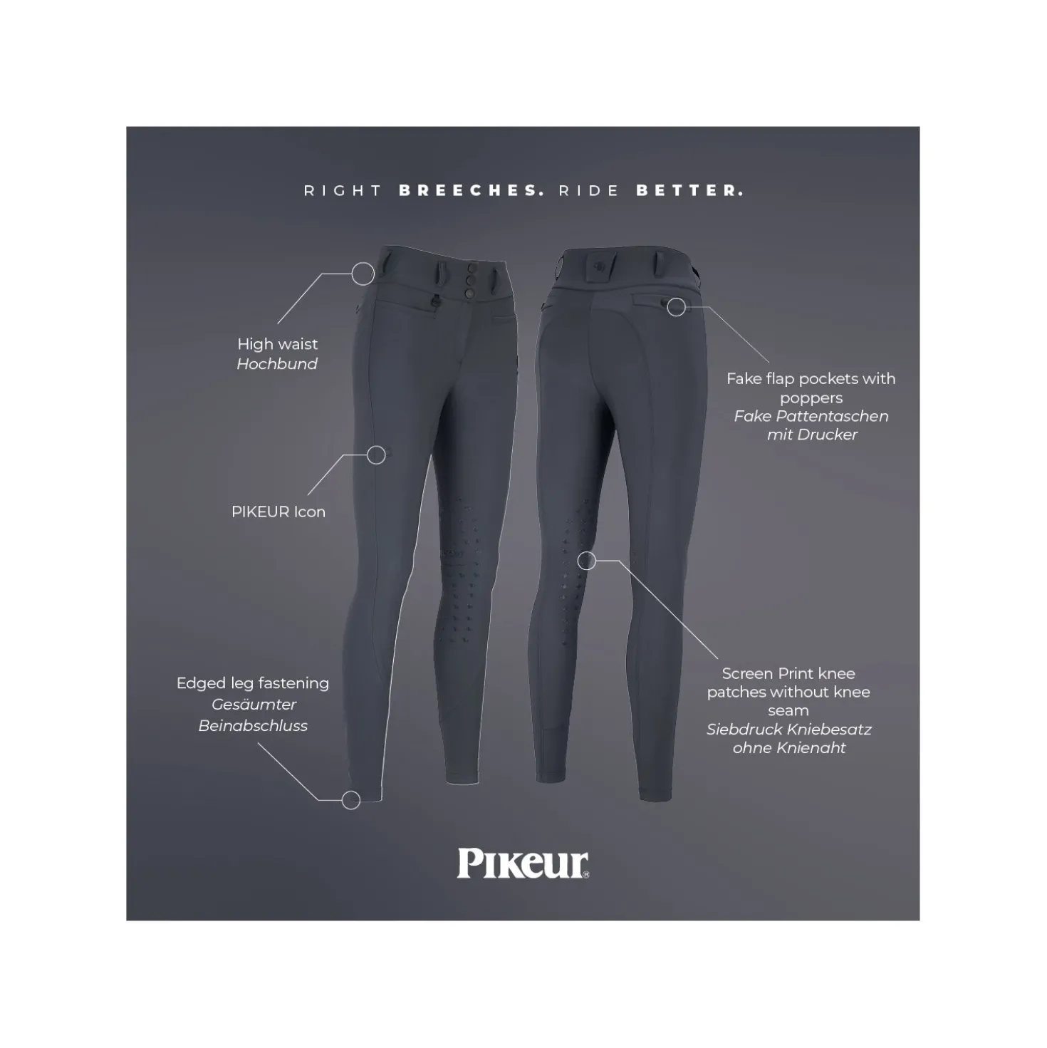 PIKEUR Linn SD Highwaist Reithose