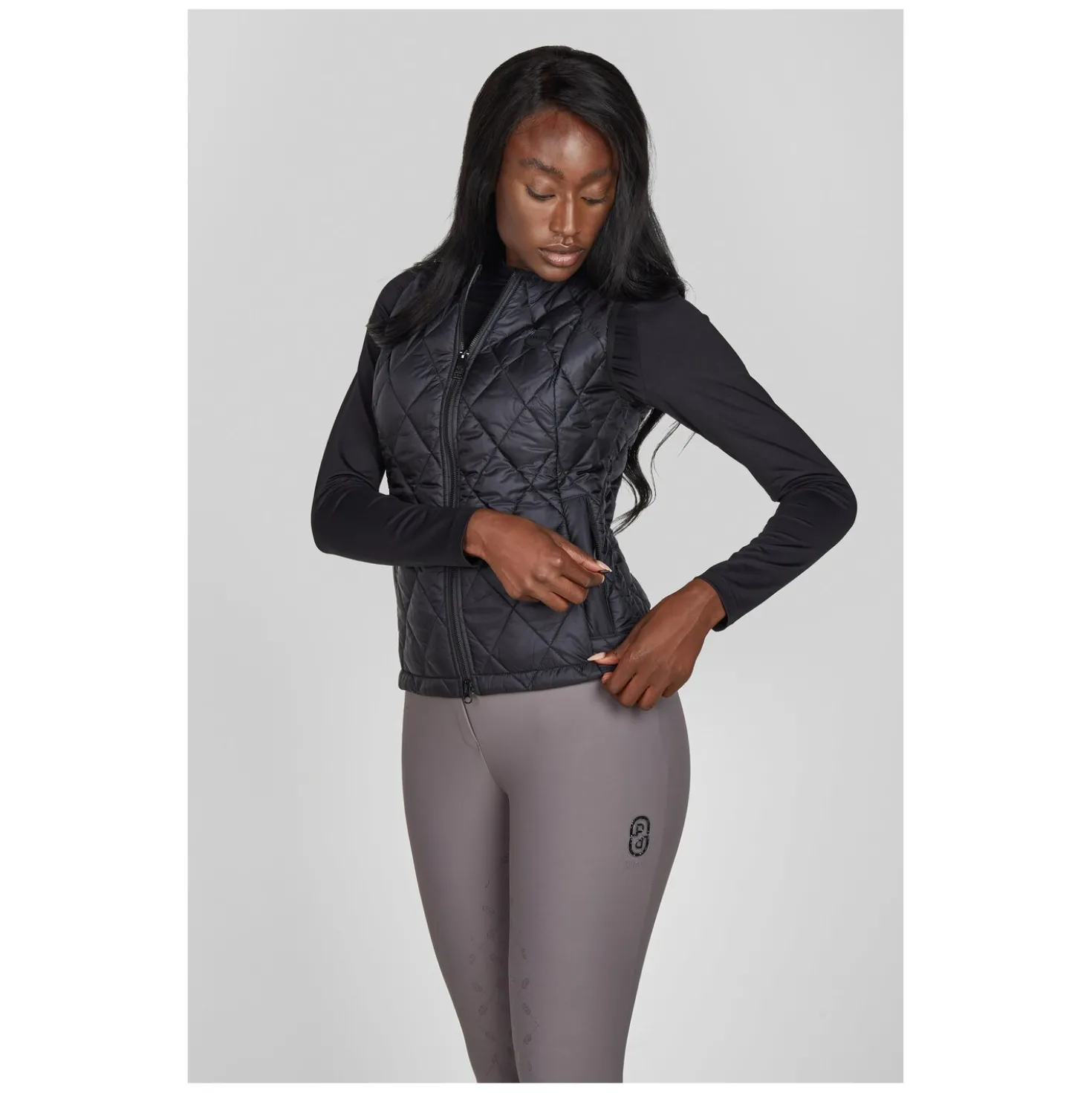 PIKEUR Selection Trainingsshirt mit Rhinestones FUNCTION ZIP SHIRT