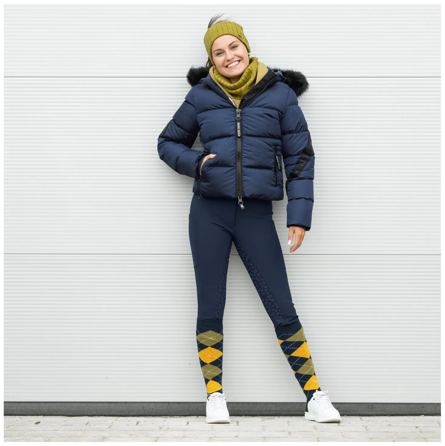 RIDE now Softshell Grip-Vollbesatz-Reithose