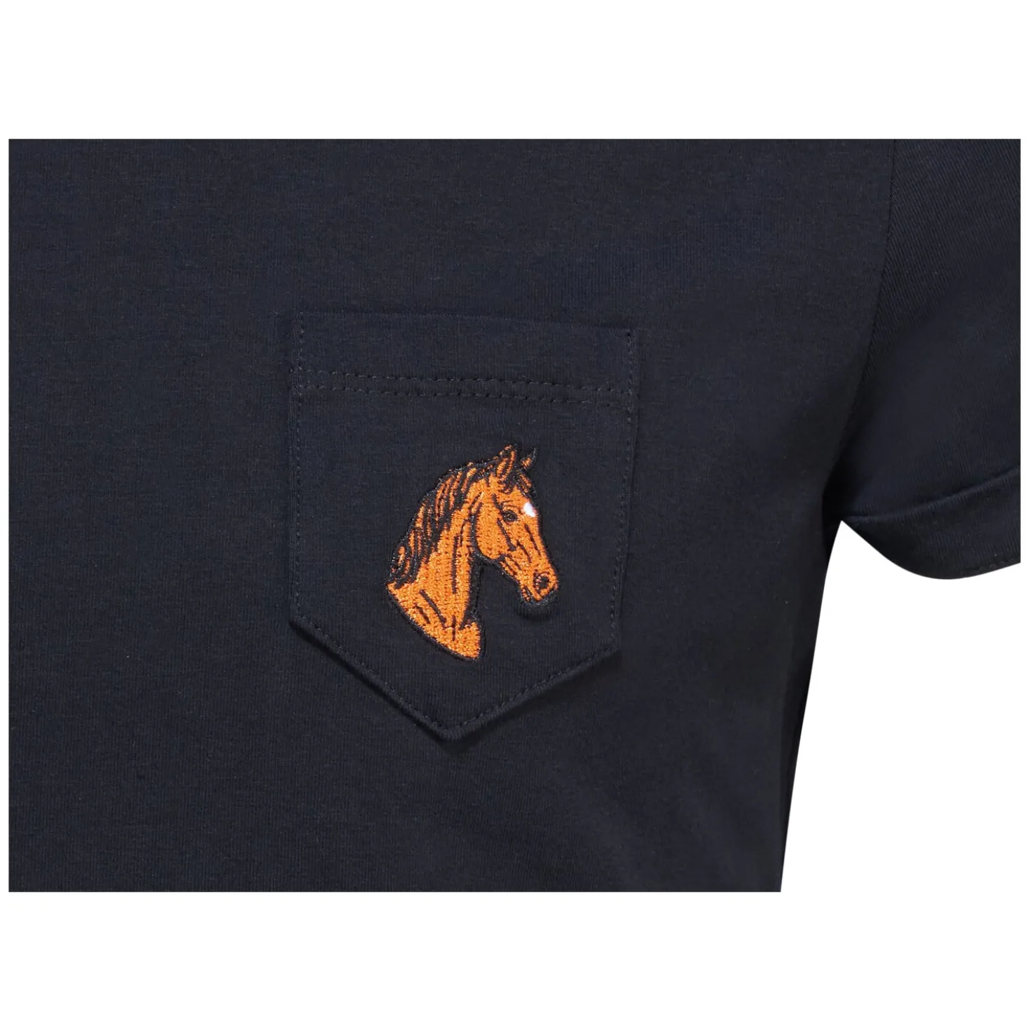 RIDE now T-Shirt mit Pferdekopfstickerei für Kinder
