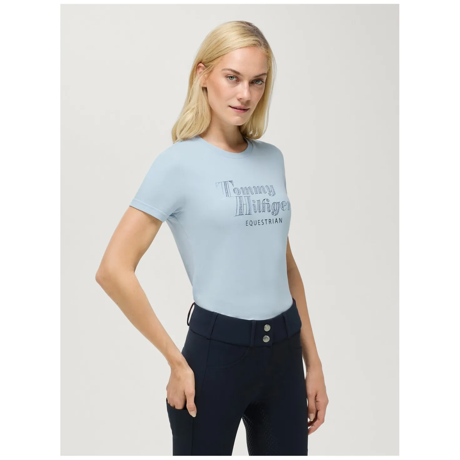 TOMMY HILFIGER EQUESTRIAN T-Shirt Malibu mit Strass